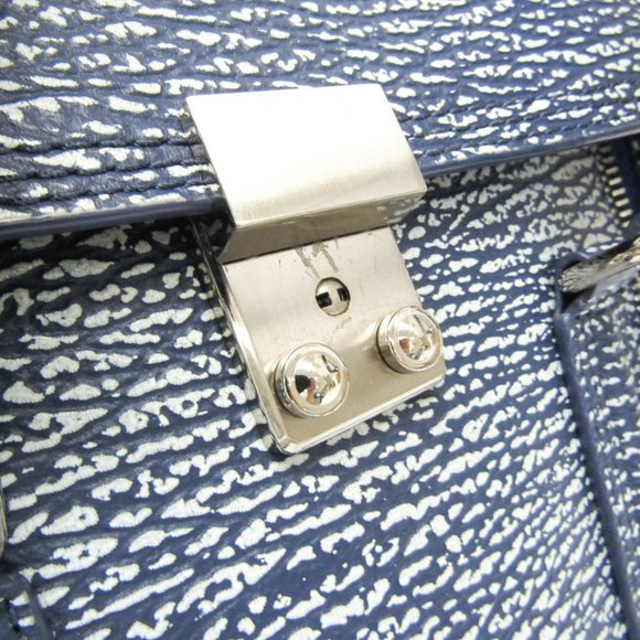 Phillip Lim 3.1 Blue Textured Women's Bag - Picture 9 of 15